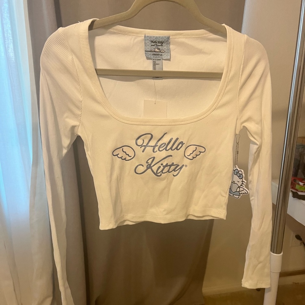 Hello kitty ribbed top